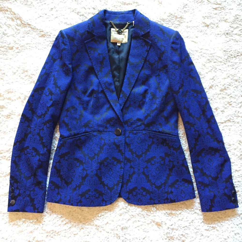 Ted Baker Blue Patterned Suit Set - Picture 2 of 8